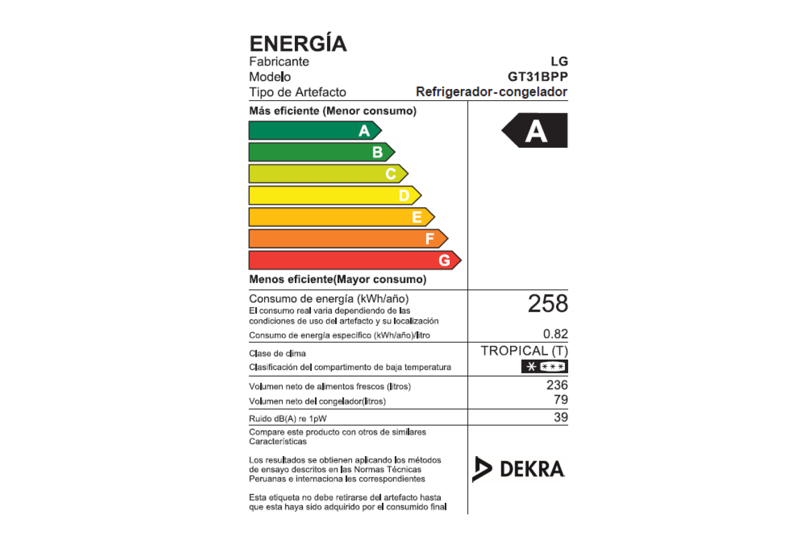 LG Refrigeradora LG Top Freezer 315L con Door Cooling, GT31BPP